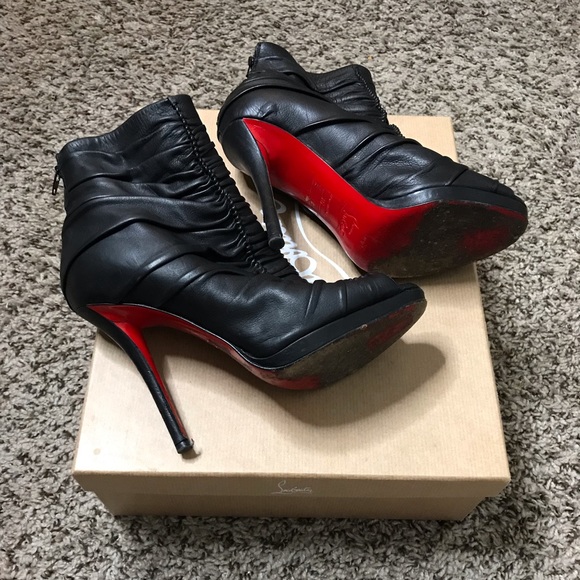 Christian Louboutin peep toe booties - Picture 2 of 5